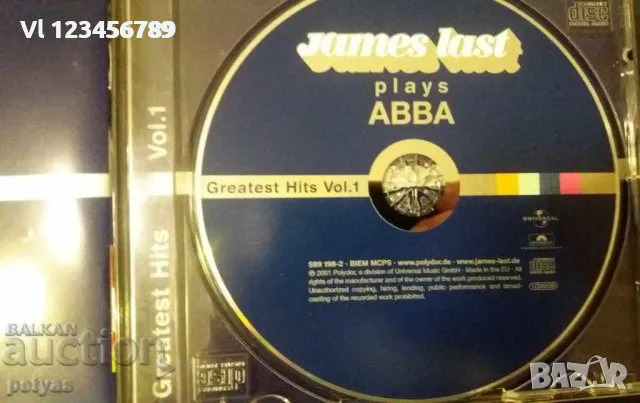 СД -James Last -PLAYS ABBA, снимка 2 - CD дискове - 47829948