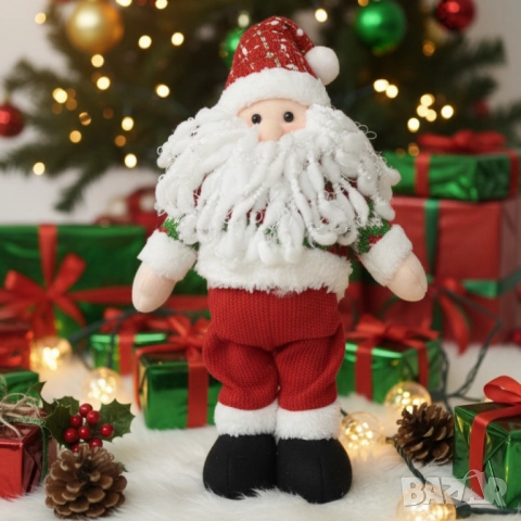 Коледна декорация с характер – ръчно изглеждащи играчки от текстил и плюш, снимка 3 - Други стоки за дома - 52134273