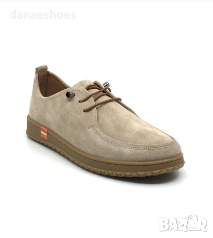 Мокасини от естествен велур в бежово и кафяво , снимка 2 - Дамски ежедневни обувки - 53833880