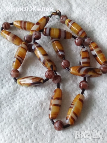 Старинно ретро колие 52689, снимка 4 - Колиета, медальони, синджири - 52866274