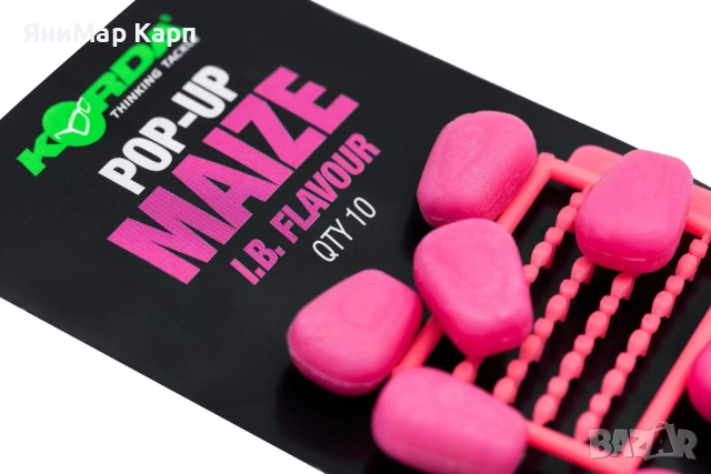 2️⃣ Изкуствена Pop-Up Царевица Korda Pink – Шаранска Стръв