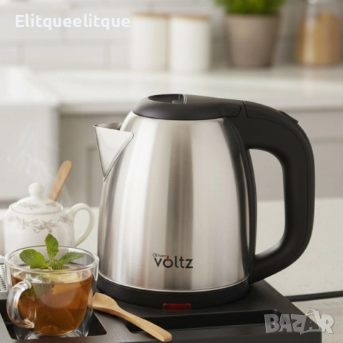 Комплект електрическа кана Voltz с поднос за кафе и чай, снимка 3 - Друга електроника - 52201656