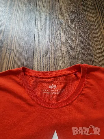Страхотна мъжка тениска ALPHA INDUSTRIES размер XL, снимка 4 - Тениски - 50321777