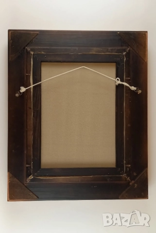 Картина - натюрморт с цветя в златиста барокова рамка, снимка 7 - Картини - 51628591