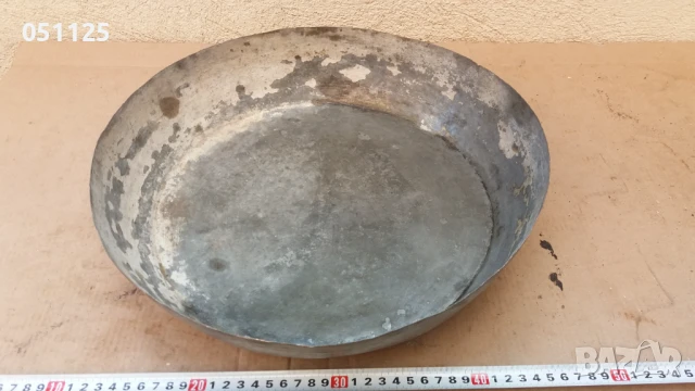 стара голяма кована бакърена тепсия, леген , тава , снимка 10 - Антикварни и старинни предмети - 50596438