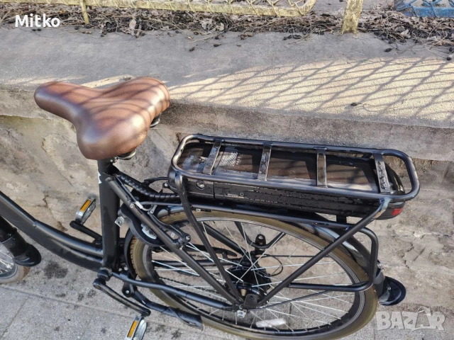 28 цола електрически велосипед с 7 скорости усилени капли амортисьори предни като нов , снимка 5 - Велосипеди - 53864904