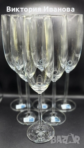 Комплект чаши за шампанско Diva, снимка 3 - Антикварни и старинни предмети - 51472432