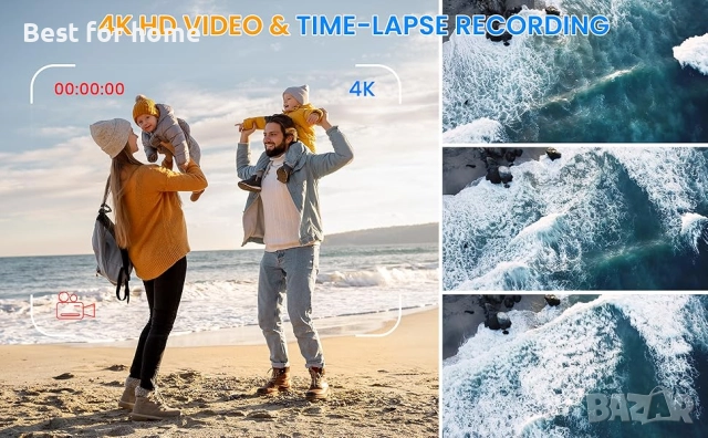 Водолазна водоустойчива камера 4K 65MP - 100 м от MOREXIMI, снимка 11 - Фотоапарати - 52954164