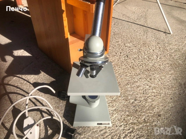 стар професионален микроскоп "CARL ZEISS JENA" - Germany DDR, снимка 13 - Антикварни и старинни предмети - 44208367