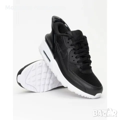 Дамски маратонки NIKE Air Max 90 Flyease GS Black, снимка 4 - Маратонки - 47064976