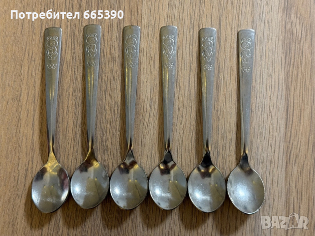 Чаени лъжички от олимпиадата в Москва 1980 