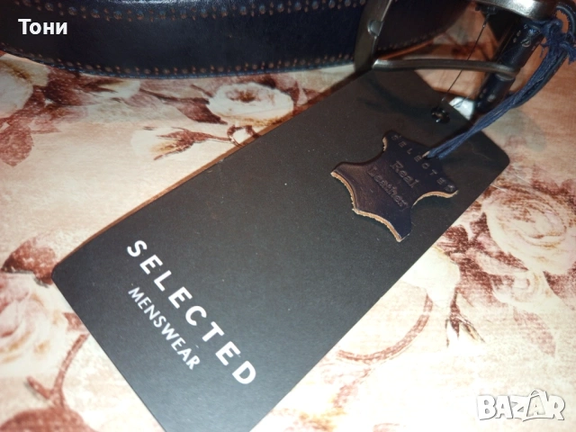 SELECTED MENSWEAR Нов Мъжки Колан Изцяло от Естествена Кожа с Етикет 120см., снимка 5 - Колани - 53486008