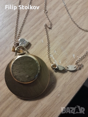 позлатен часовник Слава медальон със синджирче