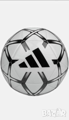 Футболна топка /Оригинална/ Adidas Starlancer Club, Размер 5, Бял/Черен, снимка 1 - Футбол - 44956141