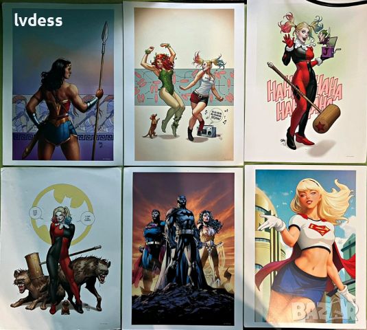 Арт Принт DC Comics 30x40см - Art Print, Batman, Supergirl, Catwomen, Harley Quinn, Aquaman, Joker.., снимка 6 - Колекции - 45668465