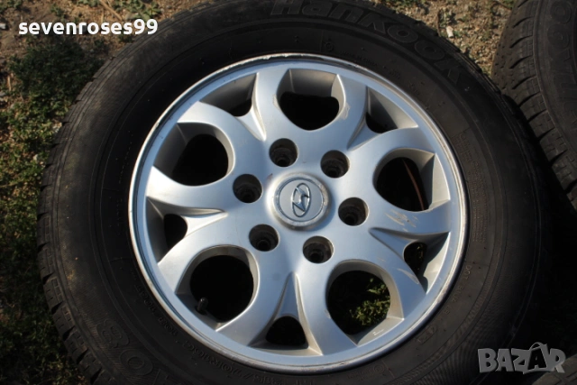 лети джанти с гуми за Хюндай Х1 Hyundai H1 след 2008 6х139.7 6.5J ET56 централен 92.5 гуми 215 70 16, снимка 3 - Гуми и джанти - 53134064