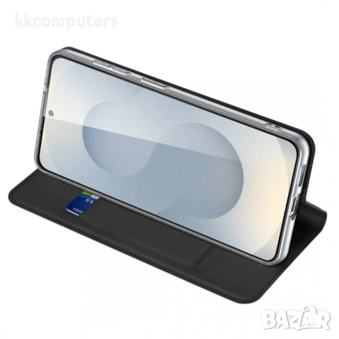 DUX DUCIS Skin Pro Кожен Калъф за Samsung S26+ - Слот за карта, Стойка, Протектор, 3 цвята, снимка 7 - Калъфи, кейсове - 53705530