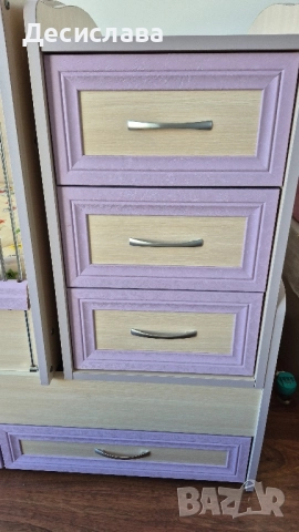 Детско/ бебешко легло (кошара) 3 в 1, с люлеещ се механизъм и матрак, снимка 4 - Бебешки легла и матраци - 51991266