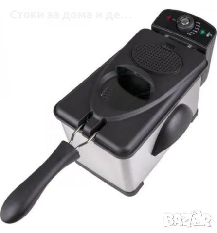 ✨Фритюрник Rosberg, 2000W, 2L, демонтиращ се съд, капак и филтър,инокс (Н) , снимка 3 - Фритюрници - 45918244