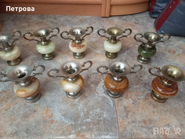 Десет броя фигури от оникс, снимка 8 - Статуетки - 52003989