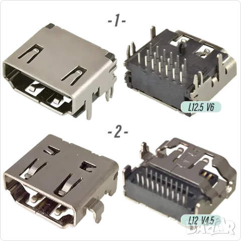Букса конектор HDMI , mini HDMI SMT, Micro 19 pin HD connector  , снимка 2 - Ремонт на друга електроника - 40051744