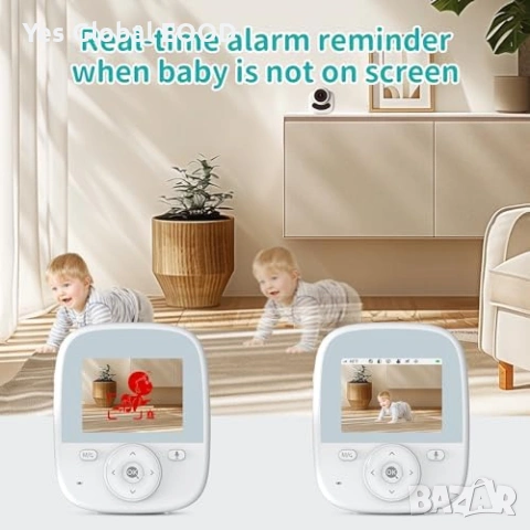 Бебефон 2.8" с камера, звук и нощно виждане, снимка 7 - IP камери - 53443445