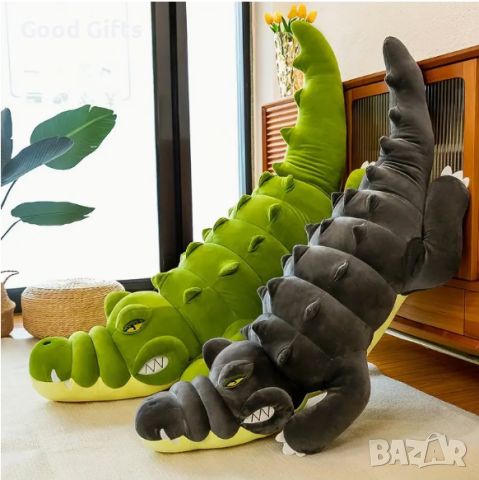 Плюшен крокодил Възглавница в 3 цвята, 80см, снимка 4 - Плюшени играчки - 45436947
