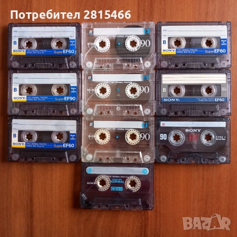 Лот 10бр. аудио касети SONY, снимка 3 - Аудио касети - 53579138