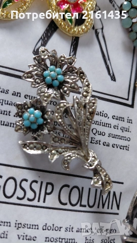 Ретро брошки в безупречно състояние , снимка 10 - Антикварни и старинни предмети - 53843432