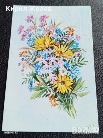 Старо календарче 86г. серия ЦВЕТЯ много красиво за КОЛЕКЦИЯ ДЕКОРАЦИЯ 35329, снимка 3 - Колекции - 51223883