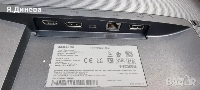 Монитор Samsung S32A600UUU , снимка 9 - Монитори - 49674171