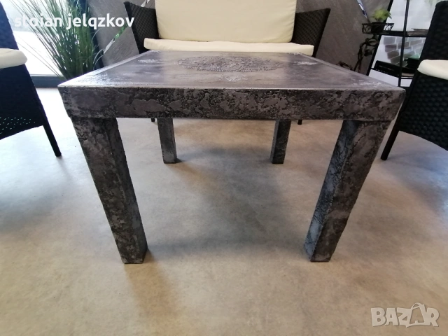 дизайнерска маса с декоративна мазилка от Color Style., снимка 5 - Маси - 53039707