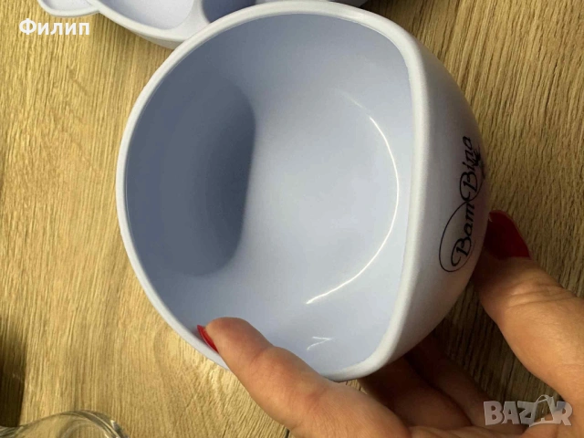 Бебешки комплект за хранене BamBina, снимка 4 - Прибори, съдове, шишета и биберони - 53424916