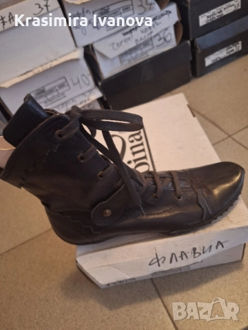 боти естествена кожа , снимка 3 - Дамски ботуши - 52345341