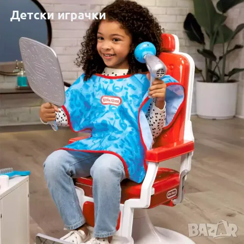 Детски фризьорски салон и бръснарница Little Tikes, с фризьорски стол , снимка 6 - Образователни игри - 50428772
