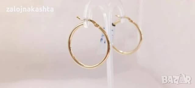 Нови Златни обеци-1,49гр/14кр, снимка 2 - Обеци - 51026586