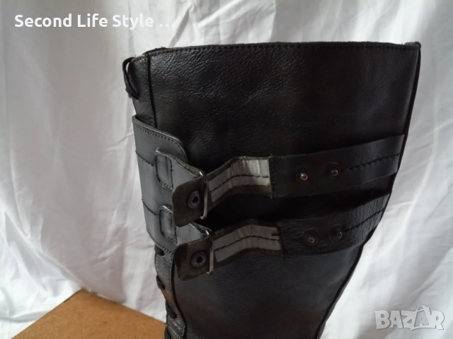 № 37 дамски ботуши с връзки естествена кожа, снимка 9 - Дамски ботуши - 53143409