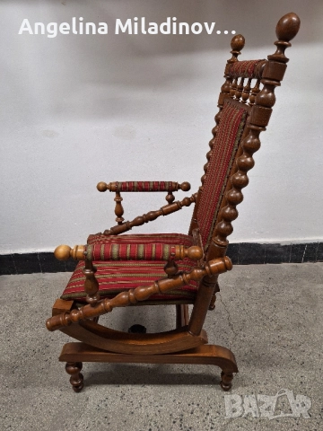 Люлеещ стол дъб масив , снимка 8 - Столове - 51618571