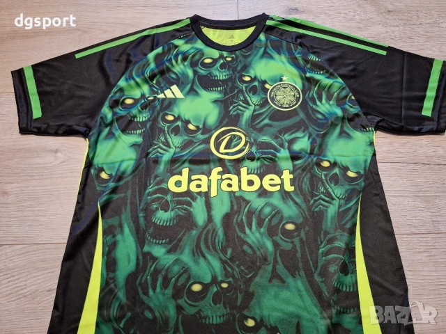 Флуоресцентна футболна фланелка на Селтик!, снимка 4 - Футбол - 52155469