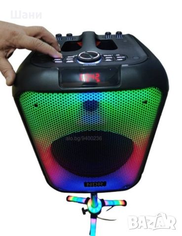 Bluetooh Karaoke Speaker NDR 102B - Красив LED високоговорител със 7 режима

, снимка 3 - Тонколони - 45607636