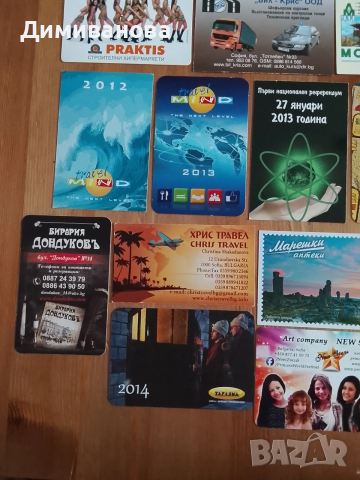35 малки календарчета от 2003 до 2022 г., снимка 5 - Колекции - 51383316