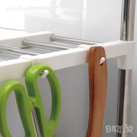 Метален кухненски стелаж за микровълнова 4962, снимка 3 - Други - 54071110