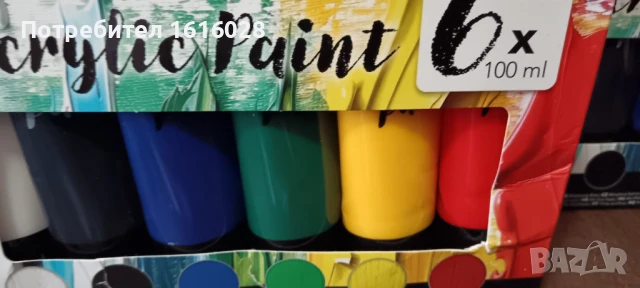 ПРОМОЦИЯ. Комплекти от 6 цвята акрилни бои., снимка 10 - Картини - 50669514