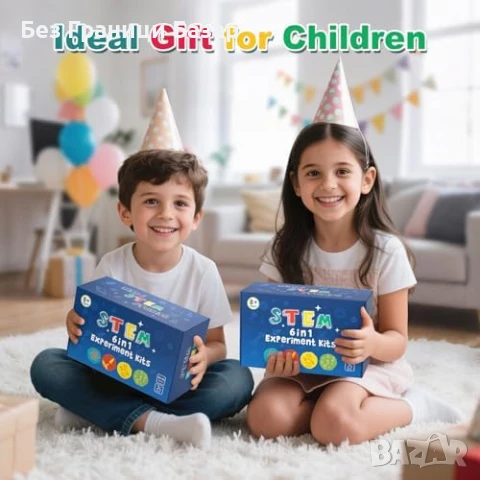 Нов Дървен STEM Робот 6 в 1 Играчка Комплект Научни Експерименти за деца, снимка 7 - Образователни игри - 50636654