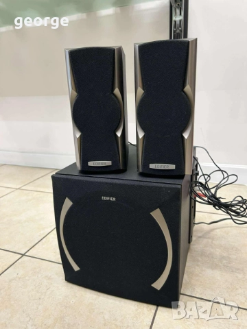 Звукова система edifier xm6pf, 2.1, 48w, fm radio, черна, снимка 2 - Аудиосистеми - 51879554
