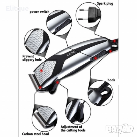 Тример за подстригване Kemei KM-4640, снимка 6 - Тримери - 52778404