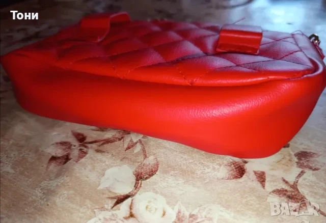  Нова Кожена Дамска Чанта , снимка 7 - Чанти - 50779013