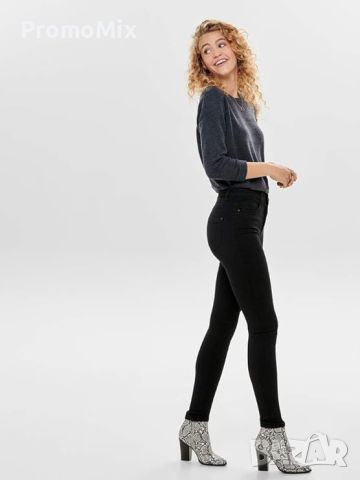 Дамски дънки Only 15093134 Royal High Skinny Fit 34 Еластични дамски дънки с висока талия слим модел, снимка 3 - Дънки - 46745814