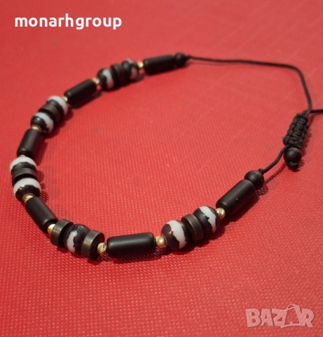 Златна гривна тип конец, снимка 2 - Гривни - 52518152