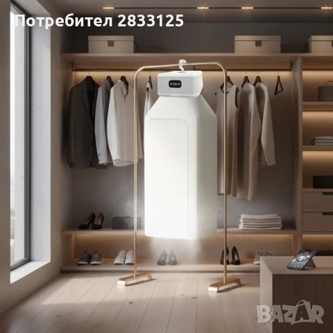 Преносима електрическа сушилня за дрехи – компактна, сгъваема, с таймер и 3D циркулация, снимка 8 - Сушилни - 53658613